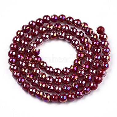 Electroplate Opaque Glass Beads Strands(GLAA-T032-P4mm-AB05)-3