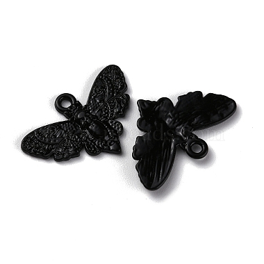 Black Butterfly Alloy Pendants