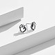 Anti-Tarnish Rhodium Plated 925 Sterling Silver Stud Earrings(STER-BB72164)-3