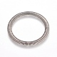 Argent antique anneaux de liaison de style tibétain(X-TIBEB-544-AS-LF)-2