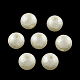 Perles en plastique ABS d'imitation coquille rondes et mates(SACR-R880-8mm-Z24)-1