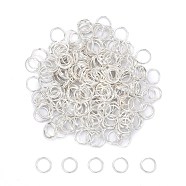 Brass Split Rings, Double Loops Jump Rings, Silver Color Plated, 7x1.2mm, about 5.8mm inner diameter(JRDC7MM-S)