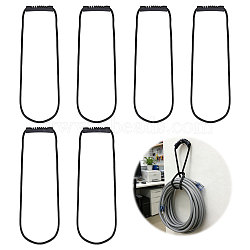 ABS & Polyester Latex Heavy Duty Storage Straps, Black, 1190x23.5mm(AJEW-WH0596-858B)