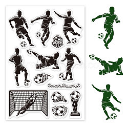 Custom PVC Plastic Clear Stamps, for DIY Scrapbooking, Photo Album Decorative, Cards Making, Football Pattern, 160x110x3mm(DIY-WH0448-0012)