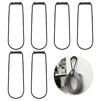 ABS & Polyester Latex Heavy Duty Storage Straps, Black, 1190x23.5mm