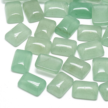 Natural Green Aventurine Cabochons, Rectangle, 14x10x5.5mm