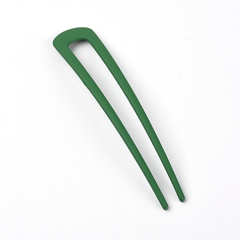 Zinc Alloy Hair Fork, Green, 100x19.5x2mm