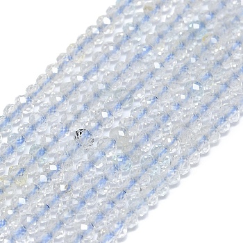 Natural Topaz Beads Strands, Faceted, Rondelle, 2~2.5x2mm, Hole: 0.5mm, about 223~226pcs/strand, 14.96~15.16 inch(38~38.5cm)