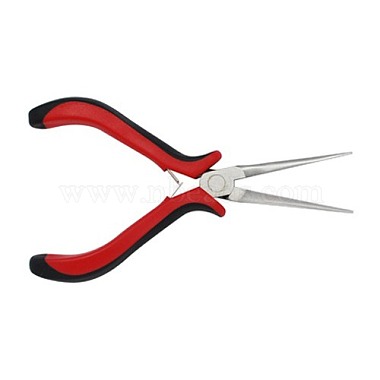Red Carbon Steel Chain Nose Pliers