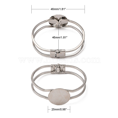 Decisiones brazalete de bronce(BJEW-K156-01P)-4