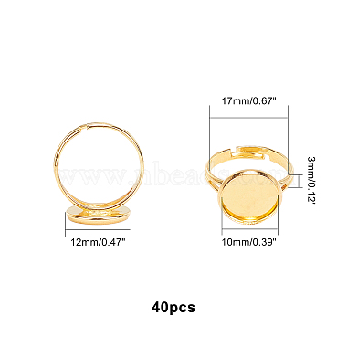 Adjustable Brass Ring Components(KK-PH0004-59G)-2