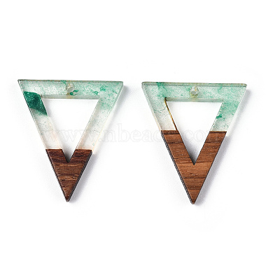 pendentifs en résine transparente et bois de noyer(RESI-ZX017-22)-3