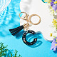 1Pc Resin Letter Keychains(KEYC-TADJ0001-09C)-4