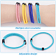 CHGCRAFT 10Pcs 10 Colors Braided Rope Nylon Cord Bracelet(BJEW-CA0001-05)-5