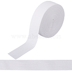 Cotton Ribbon for Sewing Decoration, Floral White, 1-1/8 inch(30mm), about 10.94 Yards(10m)/Roll(OCOR-WH20007-227A-01)