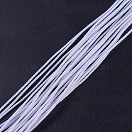 Round Elastic Cord, White, 0.8mm, about 22m/Bundle(EW-WH0008-14)