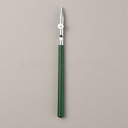 Art Ruling Pen, Iron Head & Plastic Handle Fine Line Masking Fluid Pen, for Applying Masking Fluid Line Work, Dark Green, 12.4x0.85x0.7cm(TOOL-WH0155-09B)