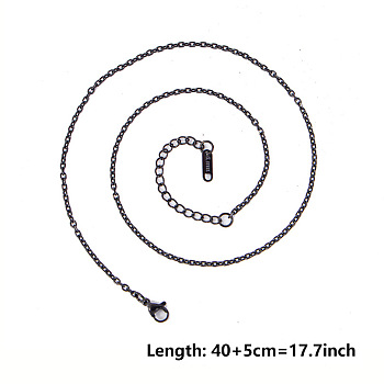 2MM Unisex 304 Stainless Steel Cable Chains Necklaces