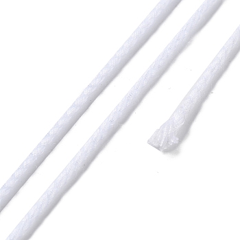 20M Polyester Braided Cord for Jewelry Making, Round, WhiteSmoke, 2mm, about 21.87 Yards(20m)/Roll