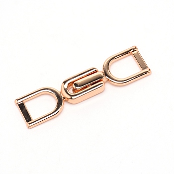 Alloy Clasps, Interlocking Belt Buckle, Light Gold, 73x18.5x8mm, Hole: 12x16mm