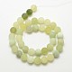 Natural New Jade Stone Frosted Round Bead Strands(G-O039-06-8mm)-2