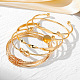 5Pcs 5 Styles Alloy Bangles(WG70F83-01)-3