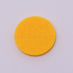 Fibre Perfume Pads, Essential Oils Diffuser Locket Pads, Flat Round, Gold, 22.5x3mm(DIY-WH0019-39D)