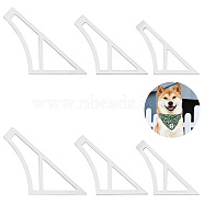 2 Sets Transparent Acrylic Template for Pet's Bandana, Clear, 72~90x83~107x3mm, Inner Diameter: 62~80x15~49mm and 38~58x21~31mm, 3pcs/set(FIND-AR0002-24)