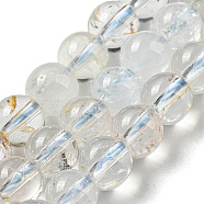 Natural Topaz Beads Strands, Round, 6mm, Hole: 1mm, about 71pcs/strand, 15.67~15.79''(39.8~40.1cm)(G-H299-A01-02)