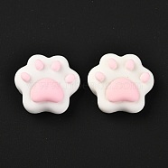 Resin Cabochons, for DIY Mobile Phone Case Decoration, Claw, White, 17.5x19x7.5mm(X-RESI-A012-01A)