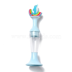 Standable Vase Plastic Diamond Painting Point Drill Pen, Able to Hold Diamond, Diamond Painting Tools, with Dolphin Ornament, Blue, 145x40mm, Inner Diameter: 20.5mm, Hole: 1.8mm(DIY-H156-03C)