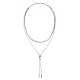 Brass Flat Snake Chains Lariat Necklaces(NJEW-P289-13P)-2