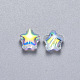 Transparent Spray Painted Glass Beads(X-GLAA-R211-04-G05)-2