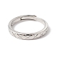 Rack Plating Brass Rhombus Pattern Adjustable Ring for Women(RJEW-F124-11P)-2