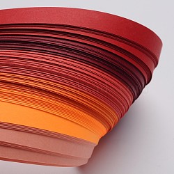 6 Colors Quilling Paper Strips, Gradual Red, 530x10mm, about 120strips/bag, 20strips/color(X-DIY-J001-10mm-A01)