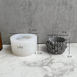 DIY Crystal Cluster Candlestick Silicone Molds, for Plaster, Cement Craft Making, White, 76x42mm, Inner Diameter: 38mm(DIY-C056-04)