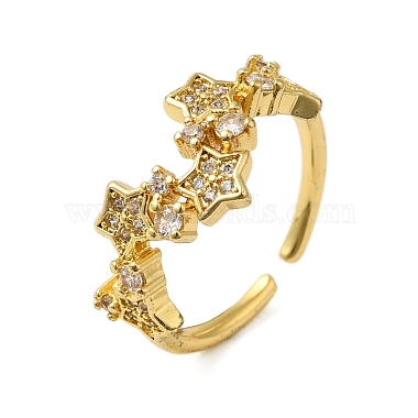 Clear Star Brass+Cubic Zirconia Finger Rings