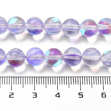 des billes de verre transparentes(GLAA-B022-8mm-10)-4