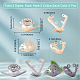 4 Pairs 4 Style Alloy Toe Cap Covers(FIND-GF0005-25)-2