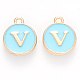 Golden Plated Alloy Enamel Charms(X-ENAM-S118-04V)-1