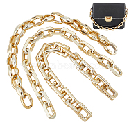 WADORN 3Pcs 3 Style Acrylic Cable Chain Bag Strap, for Bag Replacement Accessories, Mixed Shapes, 29.7~34.2cm, 1pc/style(FIND-WR0007-62)