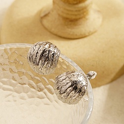 Non-Tarnish Stainless Steel C-shape Earrings for Women(PP9633-2)