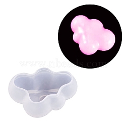 DIY Clouds Mirror Surface Silicone Molds, Resin Casting Molds, for UV Resin & Epoxy Resin Craft Making, Ghost White, 34x49x23mm(DIY-K058-01C)