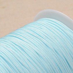 Polyester Cord, Light Cyan, 1.5mm, 150meter/roll(OCOR-L023-14)