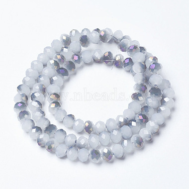 Chapelets de perles en verre galvanoplastique(EGLA-A034-J8mm-F05)-2