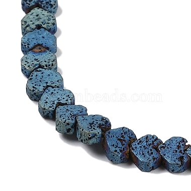 Electroplated Natural Lava Rock Beads Strands(G-Q1009-G01-02B)-3