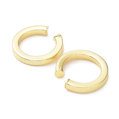 Rack Plating Brass Ring Cuff Earrings for Women(EJEW-G352-06G)-2