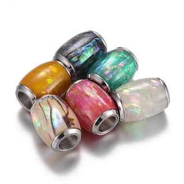 Stainless Steel Color Mixed Color Barrel Stainless Steel Clasps