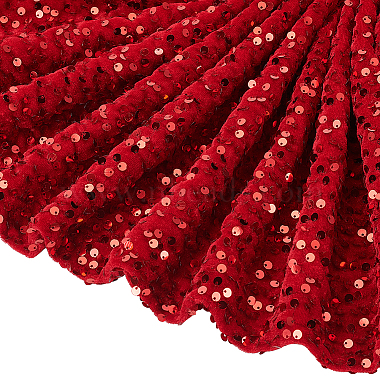 Dark Red Polyester Other Fabric