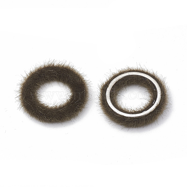 Faux Mink Fur Covered Linking Rings(X-WOVE-N009-07D)-2